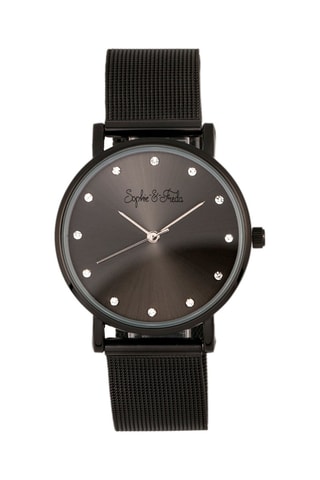 Montre à quartz en alliage et Savannah - Noir et blanc