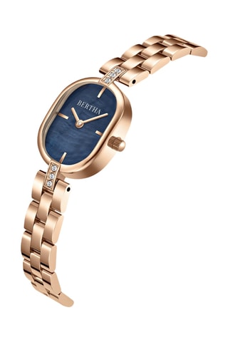 Montre à quartz en acier Lana - Doré et bleu