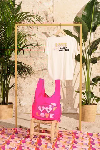 Tote bag Ouarie - Rose