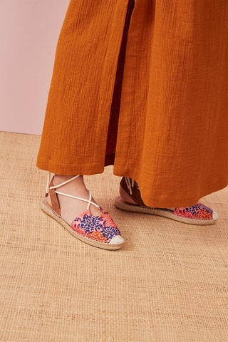 Espadrilles en cuir Nolan - Orange
