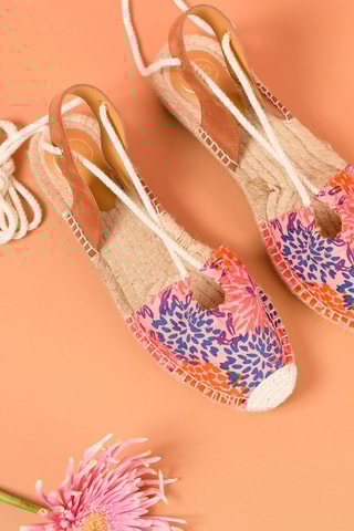 Espadrilles en cuir Nolan - Orange