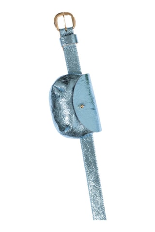 Sac ceinture en cuir - Bleu