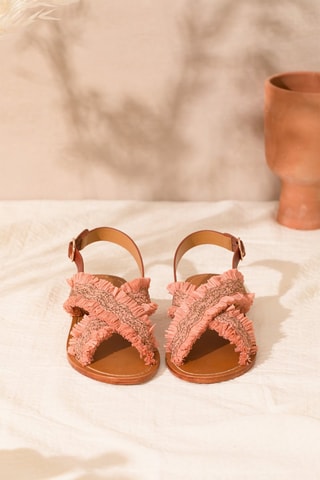 Sandales en cuir Norley - Marron