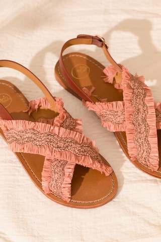 Sandales en cuir Norley - Marron