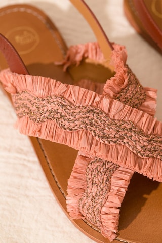 Sandales en cuir Norley - Marron