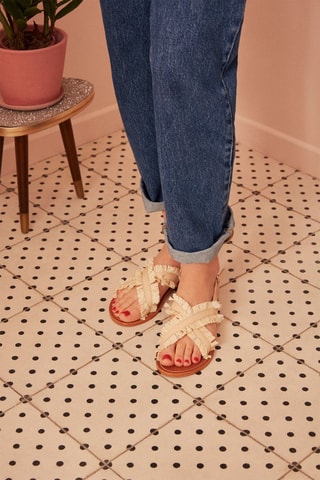 Sandales en cuir Manolie - Beige