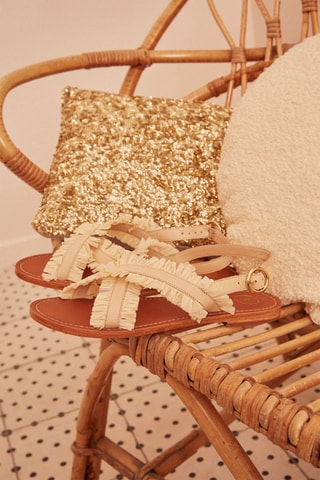 Sandales en cuir Manolie - Beige