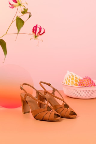 Escarpins en nubuck Nunzia - Marron