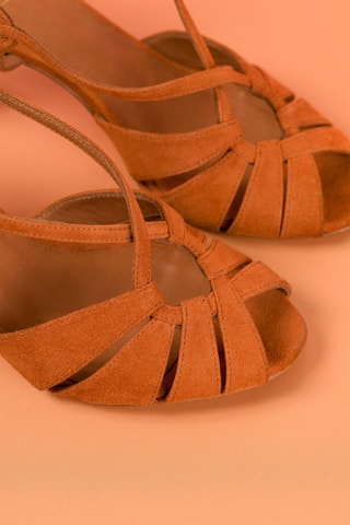 Escarpins en nubuck Nunzia - Marron