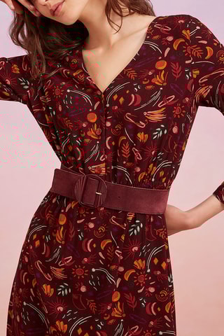 Ceinture en cuir - Bordeaux