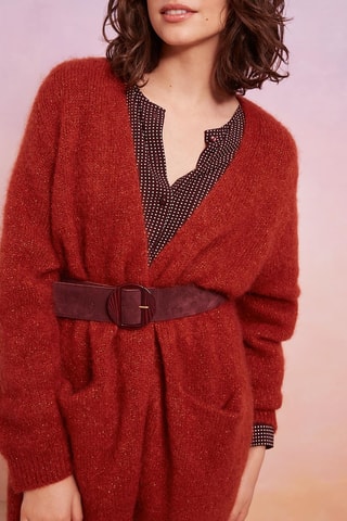 Ceinture en cuir - Bordeaux