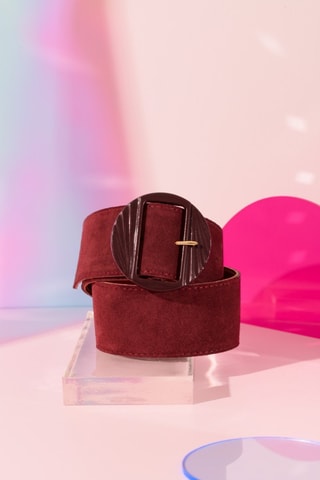 Ceinture en cuir - Bordeaux