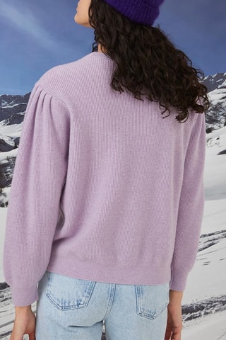 Pull en mérinos - Violet
