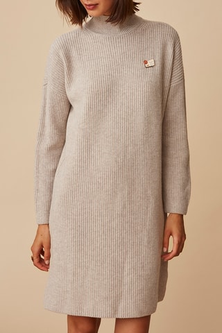Robe pull en mérinos - Gris