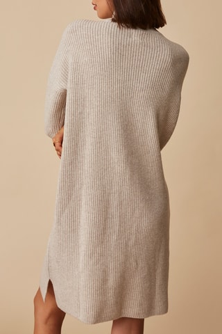 Robe pull en mérinos - Gris