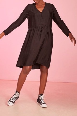 Robe portefeuille - Noir