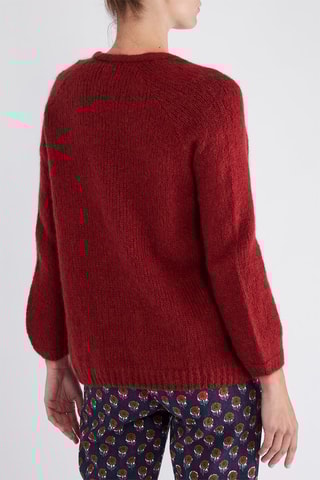 Gilet en super kid mohair et laine - Rouge