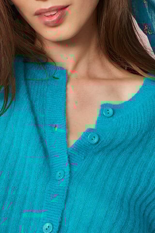 Gilet en mohair et alpaga - Bleu