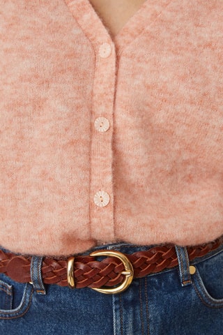 Gilet en mérinos et alpaga - Rose