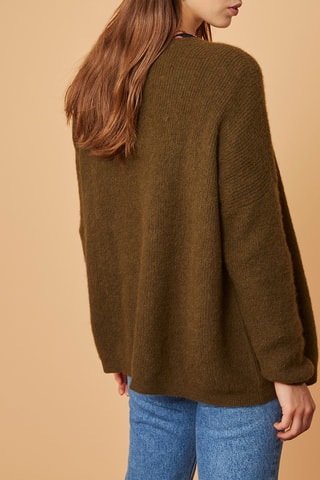 Gilet en mohair et alpaga - Vert