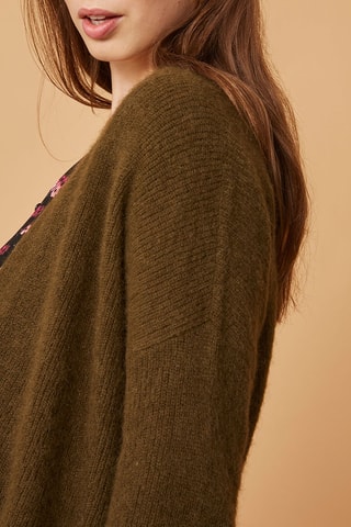 Gilet en mohair et alpaga - Vert