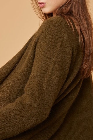 Gilet en mohair et alpaga - Vert