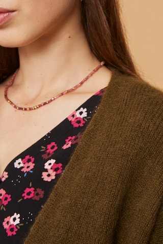 Gilet en mohair et alpaga - Vert