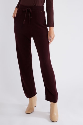Pantalon wide legs - Marron