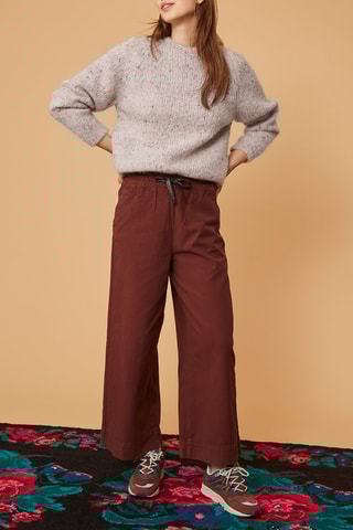Pantalon droit - Marron