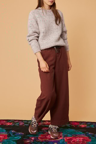 Pantalon droit - Marron