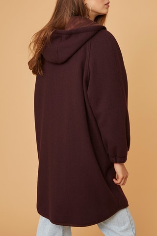 Manteau en laine - Bordeaux