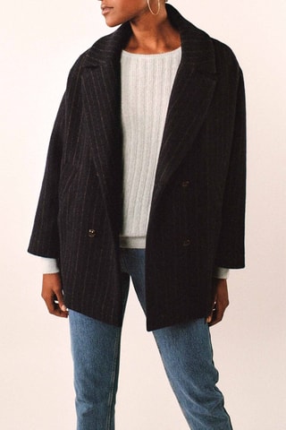 Manteau en laine - Bleu marine