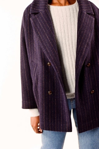 Manteau en laine - Bleu marine