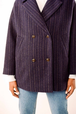 Manteau en laine - Bleu marine