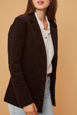 Veste en velours côtelé - Marron