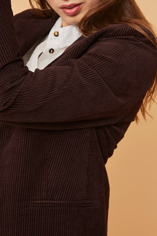 Veste en velours côtelé - Marron