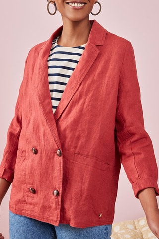 Veste en lin Oud - Rouge brique