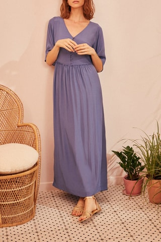 Robe longue Teorie - Bleu