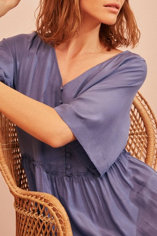 Robe longue Teorie - Bleu