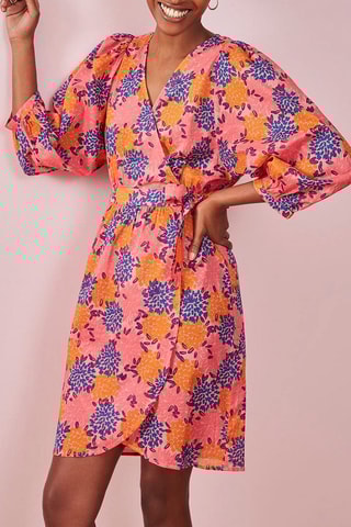 Robe portefeuille Rafea - Rose