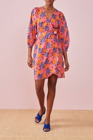 Robe portefeuille Rafea - Rose