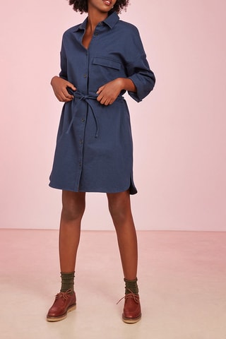 Robe chemise Thelma - Bleu