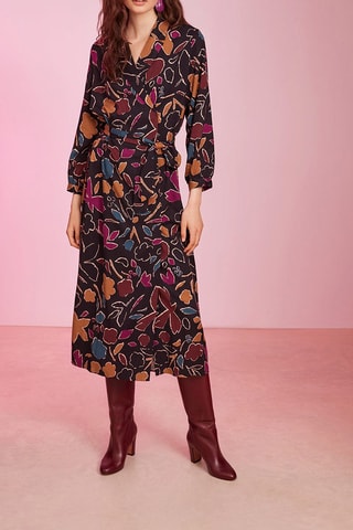 Robe portefeuille Ticolo - Bleu marine