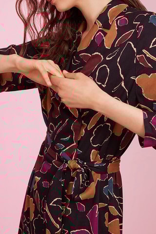 Robe portefeuille Ticolo - Bleu marine