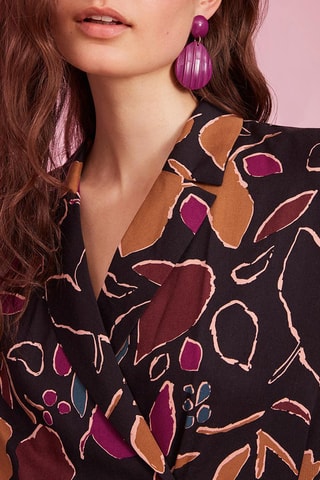 Robe portefeuille Ticolo - Bleu marine