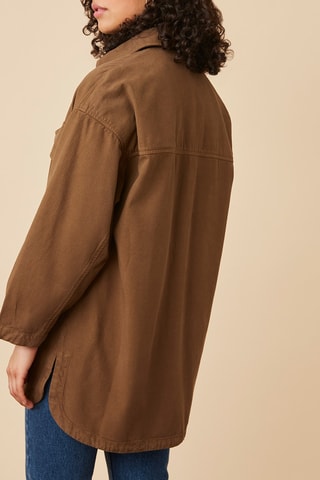 Surchemise oversize - Marron