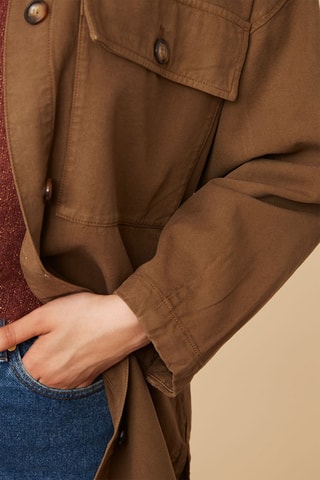 Surchemise oversize - Marron