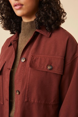 Surchemise oversize - Rouge