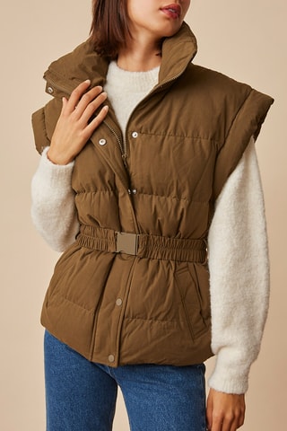 Doudoune sans manches - Marron