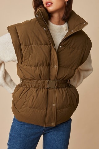 Doudoune sans manches - Marron